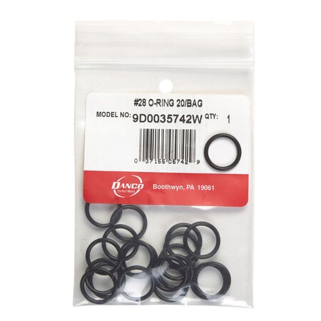 Danco Danco 5/8 in. D X 1/2 in. D Rubber O-Ring 20 pk 35742W